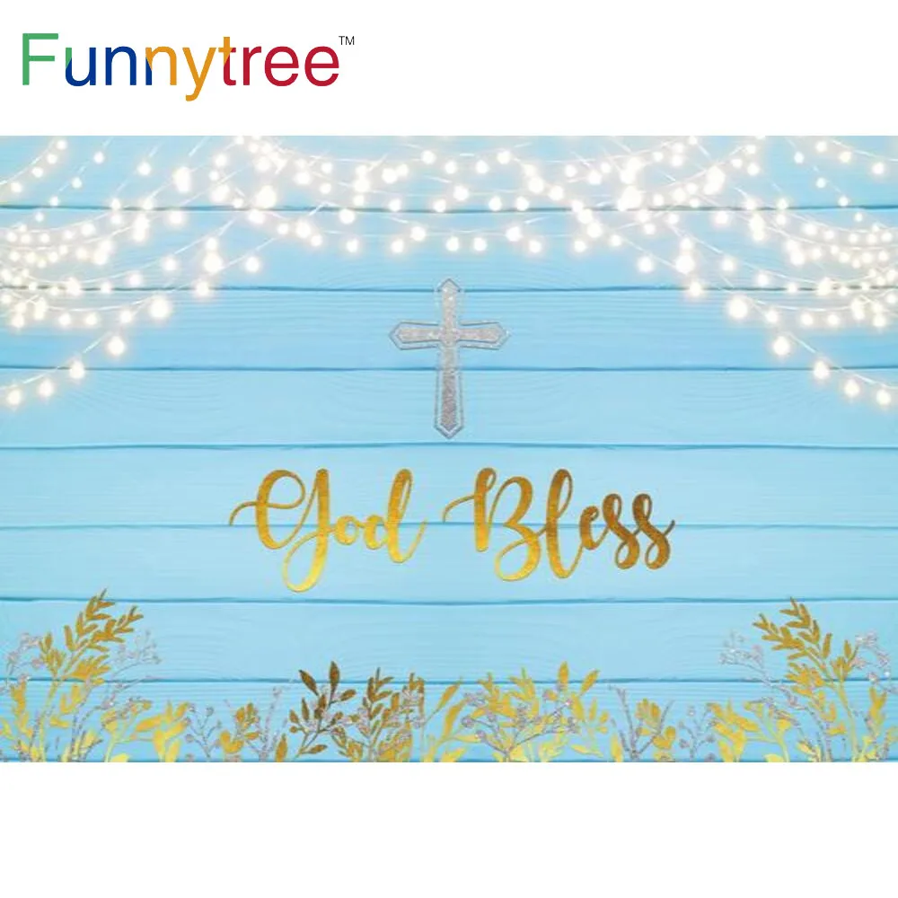 Funnytree мальчик Первое Святое Причастие вечерние деревенский фон с изображением