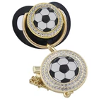 Соска-пустышка Bling Gold Baby, соска-пустышка для игры в футбол