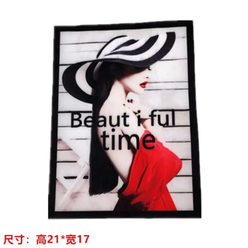 Clothing Diy Embroidery Biker Patch 210mm Beautiful Time Deal with it Patches for Clothes Stickers Strange things Free Shipping | Дом и сад