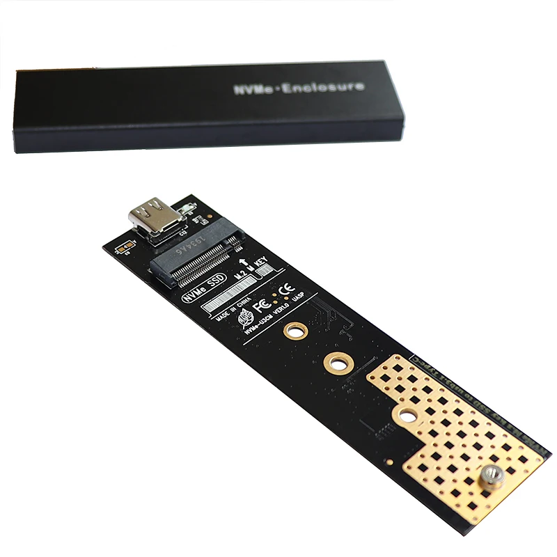 NVME USB 3.1 adapter case nvme ssd m.2 to usb m2 USB3.1 enclosure for 2280 2260 2242 2230 SSD chip RTL9210 NEW | Компьютеры и офис