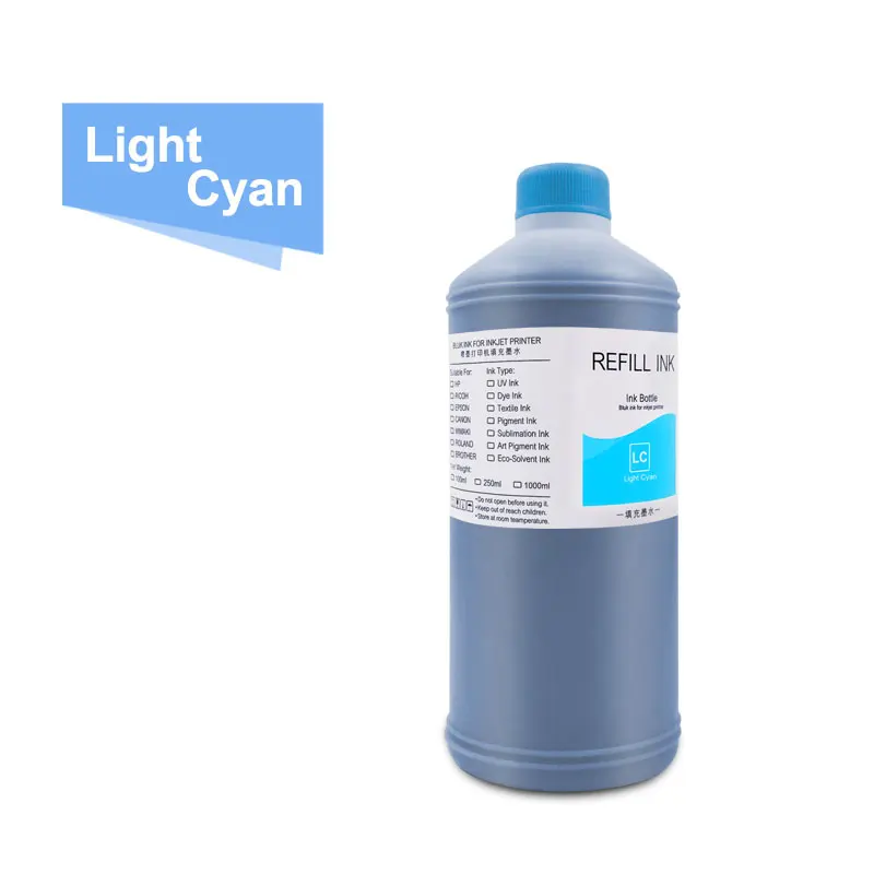 Флакон с пигментными чернилами 6x1000 мл для Epson Stylus 1390 1410 1500W P50 P60 T50 T60 R290 R295 RX615 RX690 RX700