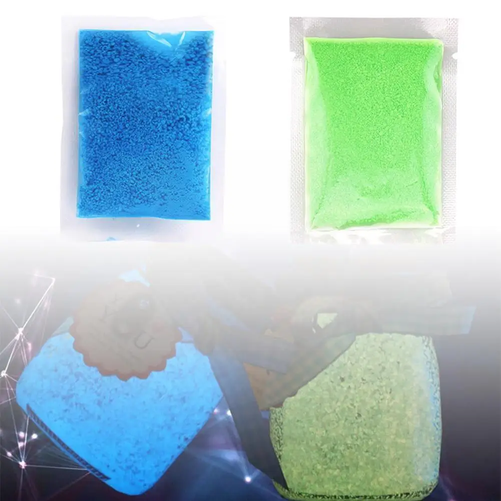 

4 упаковки 40 г светящийся песок, игрушки, яркий светящийся порошок, песок, декор вечерние, Флуоресцентный цвет, для дома, случайный цвет, свет...