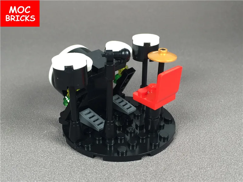 Набор кубики MOC DIY набор барабанов музыкальное оборудование микрофонные