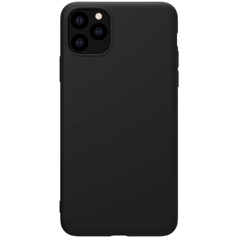 BLACK Для iPhone 11 Pro Max чехол Nillkin жидкий силиконовый мягкий ТПУ нескользящий Задний Полный Чехол резиновая сумка чехол для iPhone 11 Pro Max оболочка - Цвет: BLACK