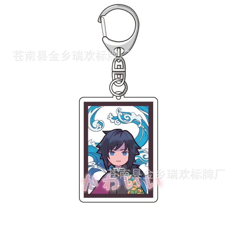 

Anime Demon Slayer Keychain Cartoon Comic Acrylic Figure Kamado Tanjirou Agatsuma Zenitsu Keyring Women Man Holder Trinket