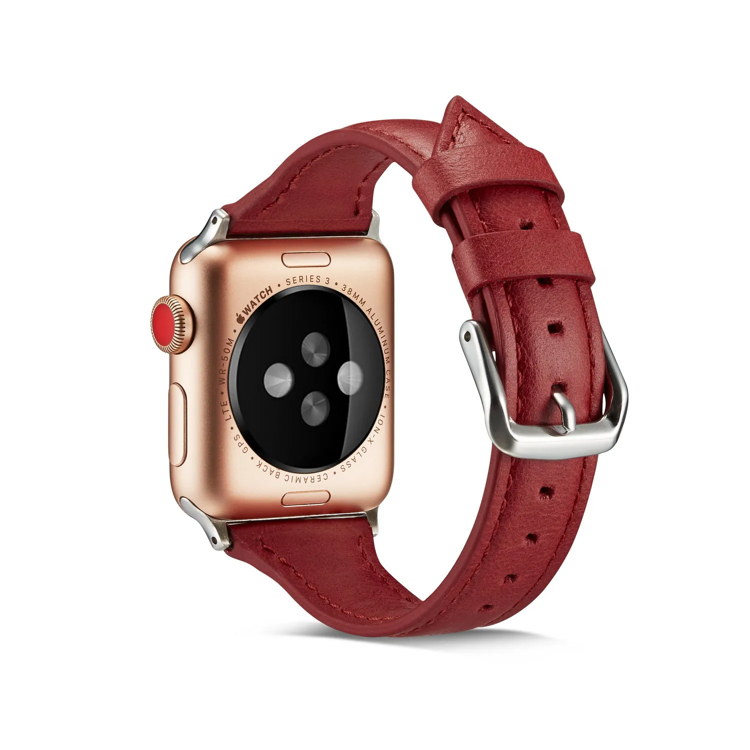 Ремешок из натуральной кожи для часов Iphone Watch 4 44 42 мм I Watch браслеты 40 38 мм ремешки для умных часов для Apple Watch 3/2/1