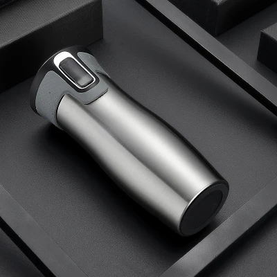

450ml Double Layer Vacuum Insulated Stainless Steel Travel Mug with Easy-Clean Lid Thermal Tea Mug Bottle