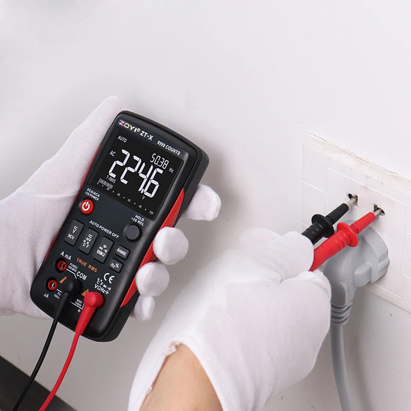 

Digital Multimeter 9999 Counts electronic tester AC DC ZOYI ZT-X All-button Design Auto / Manual Range True-RMS Electrical DMM