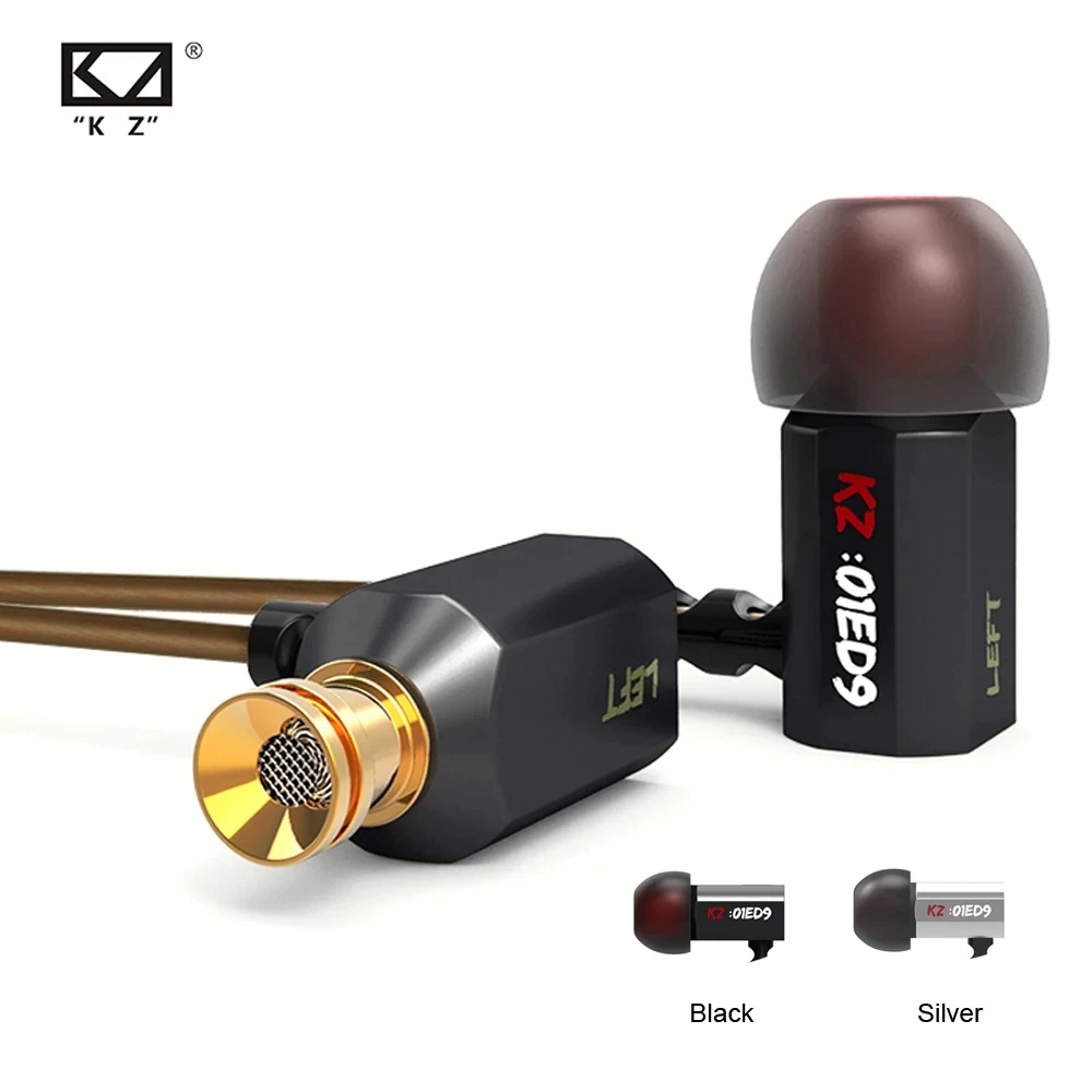 KZ ED9 тяжелый бас наушники супер чаша настройки насадки в ухо Мониторы HiFi вкладыши