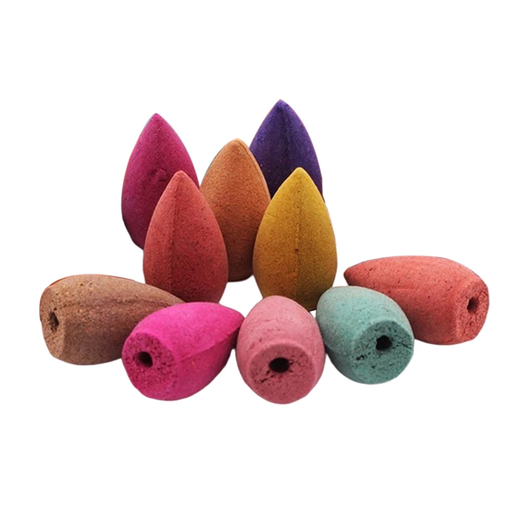 

10pcs Backflow Incense Cones Incense Cone for Meditation SPA Home Toilet