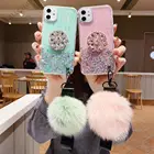 Роскошный Алмазный милый шнур для волос, мягкий чехол для телефона для iphone 11Pro MAX 8 6S plus X для samsung Note 10 Pro S10 S8 S9