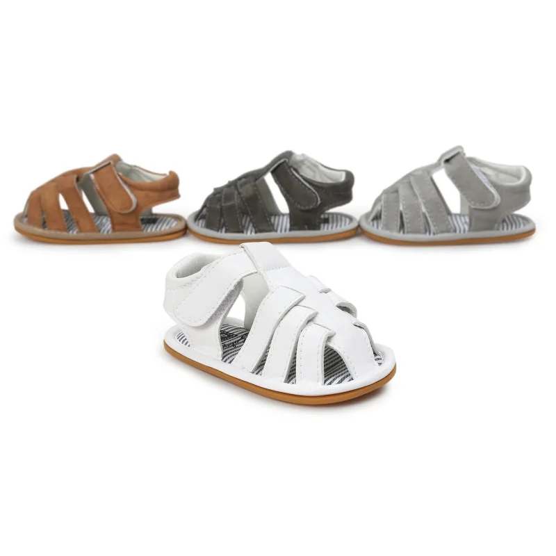 

0-18M Newborn Baby Girls Boys Bowknot Soft Bottom Non-slip Shoes Toddler Summer Sandals Crib Shoes Prewalkers