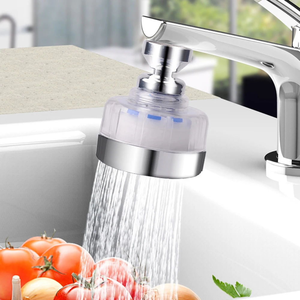 

360 Degree Rotary Swivel Faucet Splash Filter Faucet Water Sprayer Tool Diffuser Bathroom Kitchen Tools