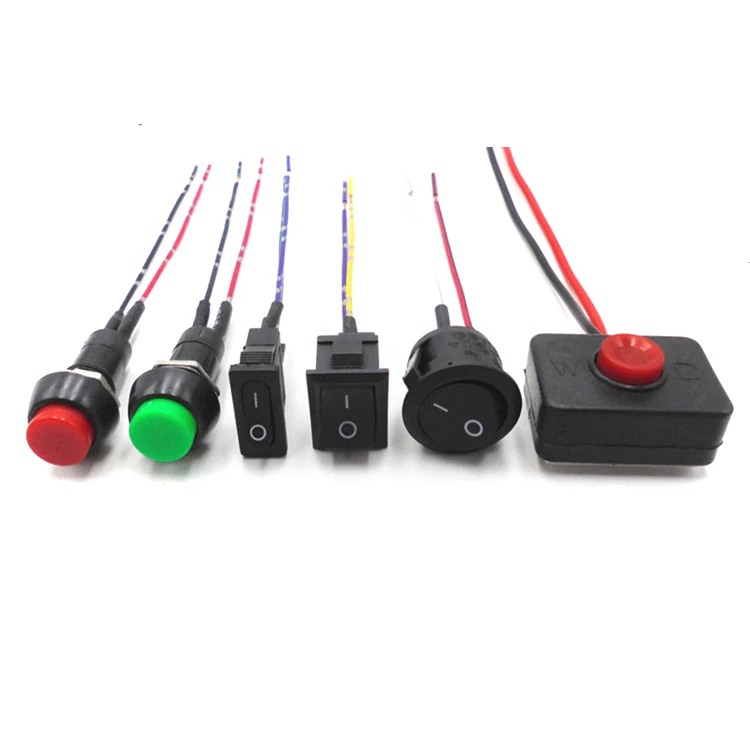 1 шт. водонепроницаемый кнопочный выключатель для маленького