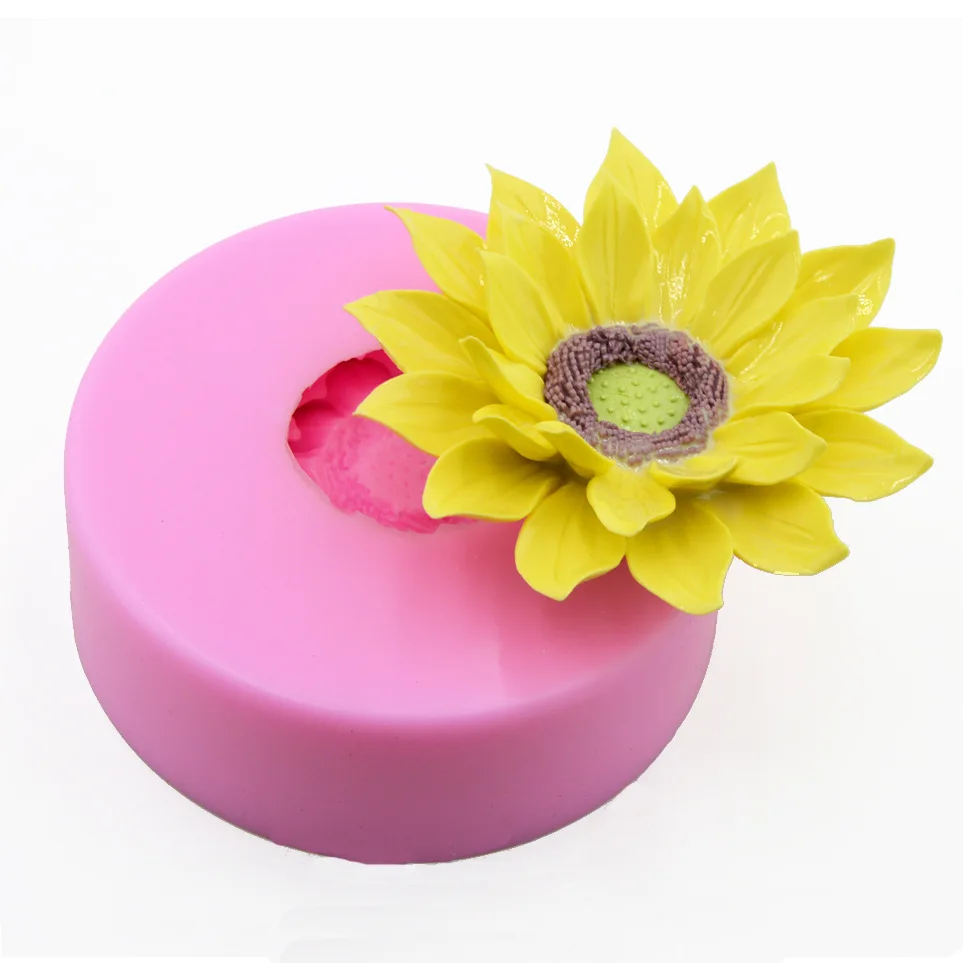 3D Цветочная форма для мыла больших размеров полностью покрыто рисунками