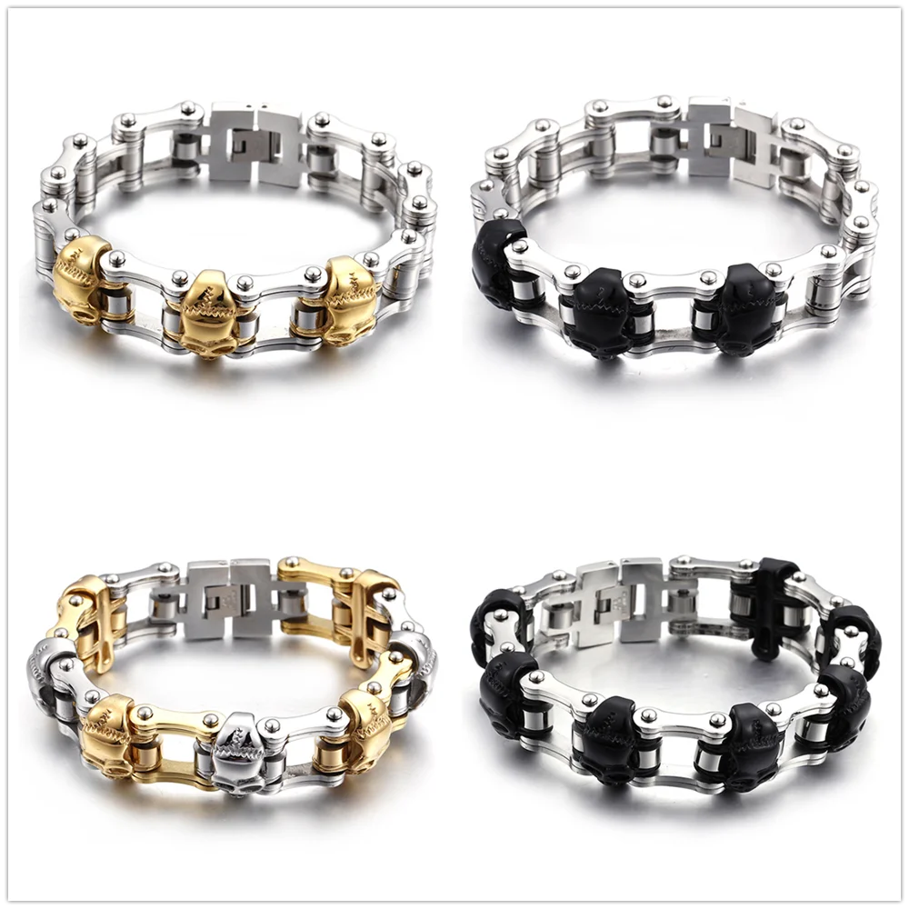 

Браслет-цепочка мужской из полированной нержавеющей стали, 9,05 дюйма (23 см) ,22 мм