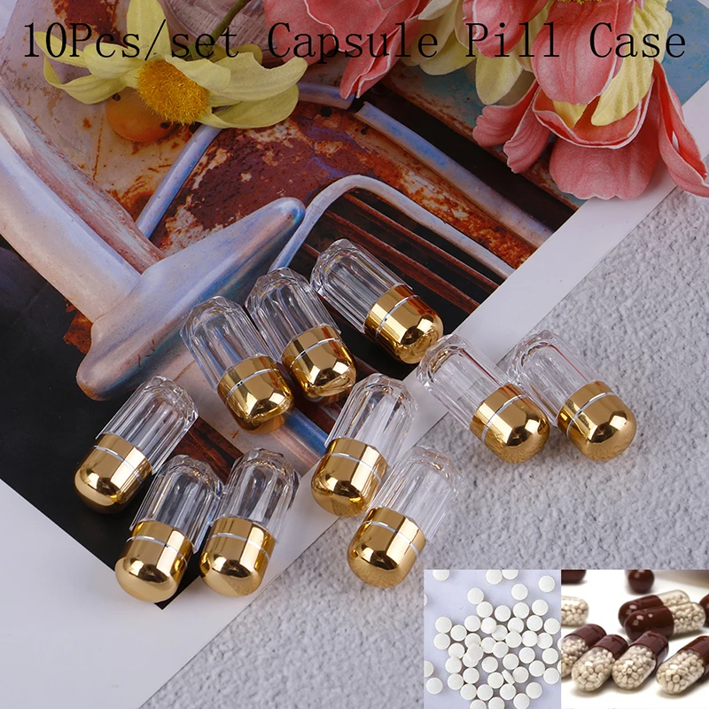 10 шт. прозрачные пластиковые колпачки для капсул | Красота и здоровье
