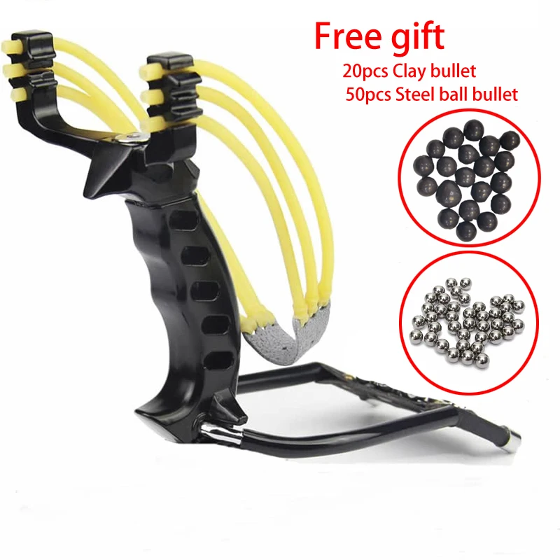 

Powerful Slingshot Paintballs Professional Hunting Slingshot for Hunting Pro Slingshots Paintball Balls Combat Shooting Metal