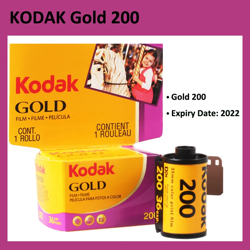 Пленка KODAK GOLD 200 35 мм 36 экспозиций в рулоне подходит для камеры M35 / M38 (Срок