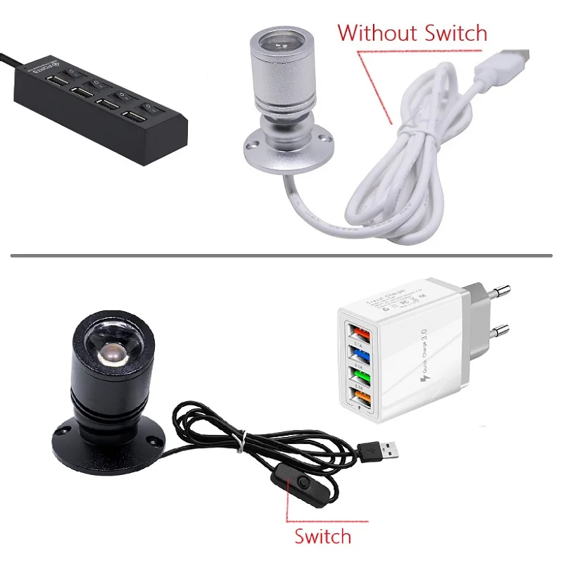 EtrnLED USB Точечный светильник мини светодиодная лампа ювелирные изделия витрина