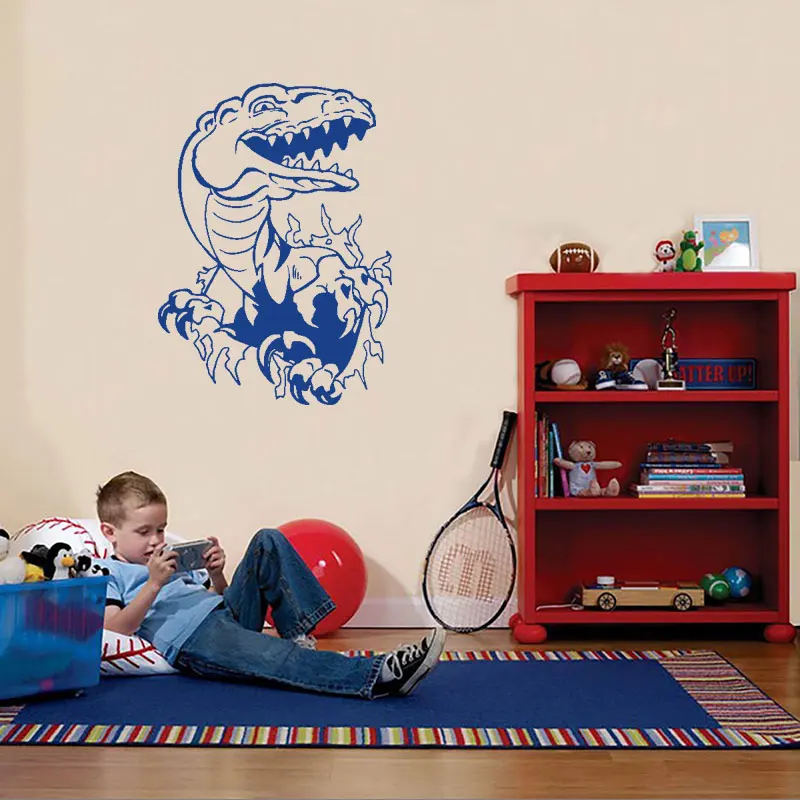 

T-rex Dinosaur Wall Sticker Boys Bedroom Wall Decor Vinyl Decal Kids Room Decoration Removable Art Mural CX2217