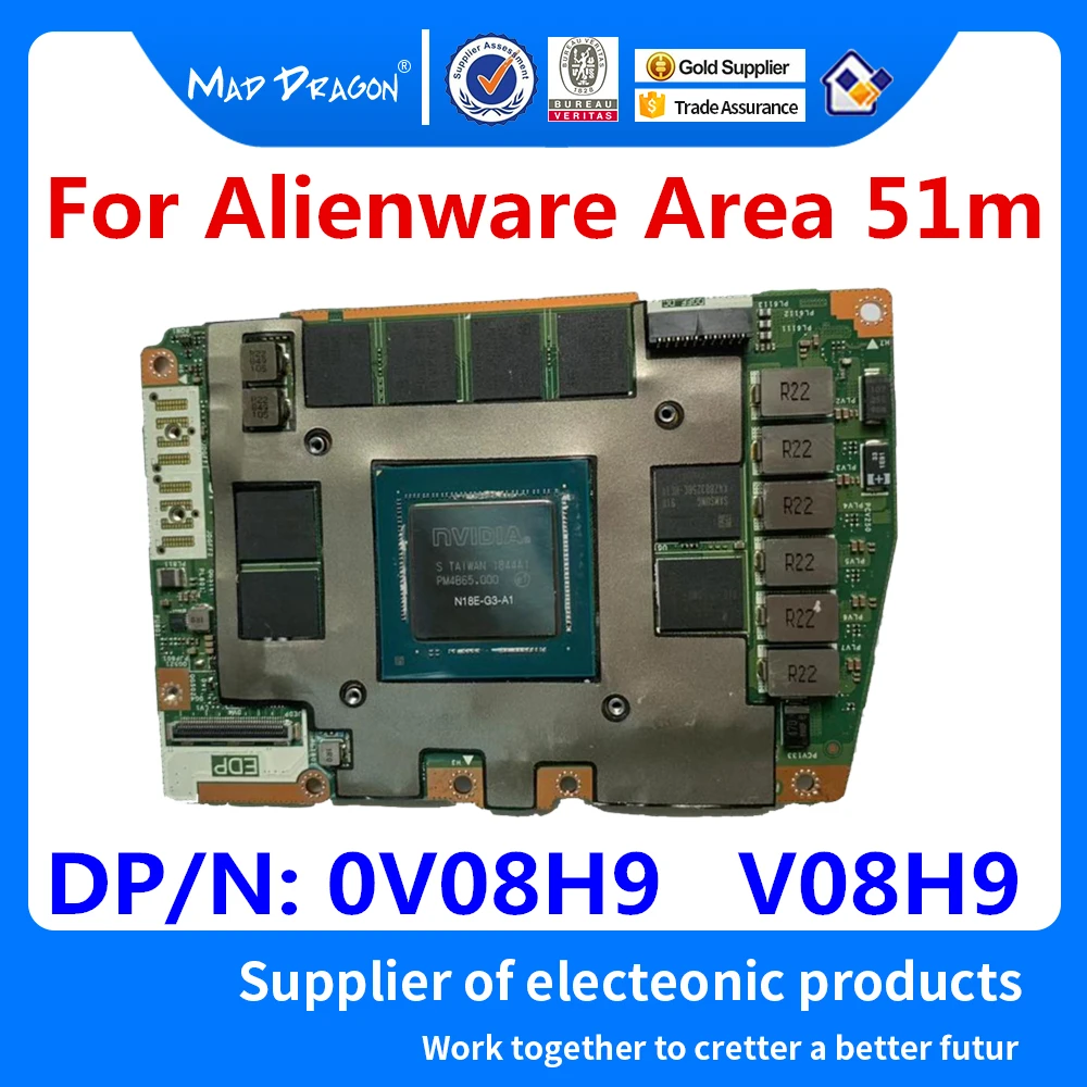 Новая Оригинальная видеокарта для Dell Alienware зона действия 51 м NVIDIA RTX 2080 8 ГБ площадь