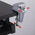 1 шт. Миниатюрный алюминиевый верстак с поворотным зажимом, маленький ювелирный хобби-зажим на столе, верстак-тиски, миниатюрный инструмент, многофункциональные тиски