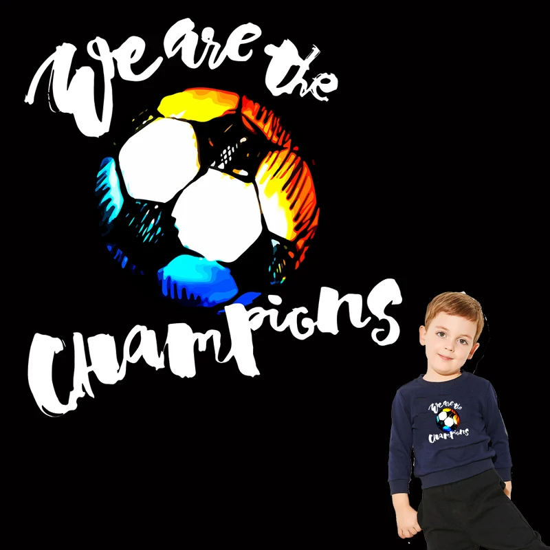 Термонаклейки Prajna с надписью Футбол виниловые термотрансферные наклейки для