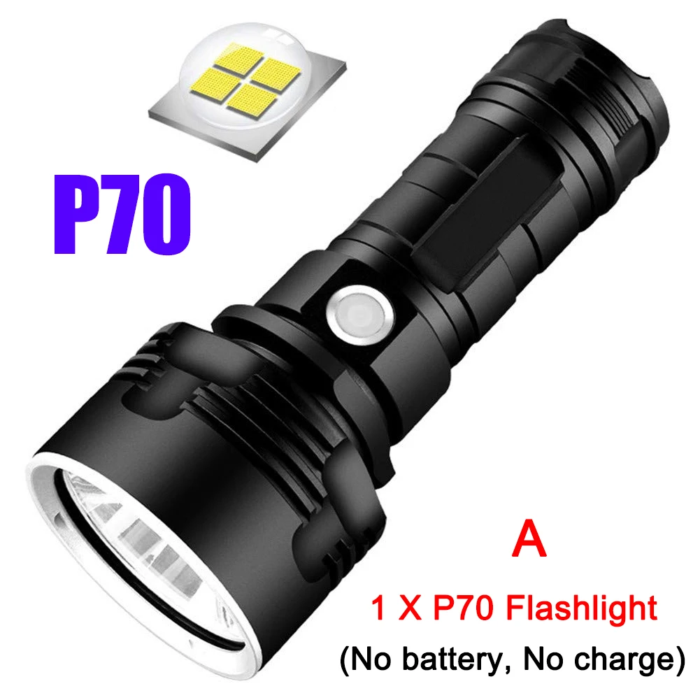 

LED Powerful Flashlight Rechargeable Super Bright Long-range High-power Outdoor Home Searchlight HA
