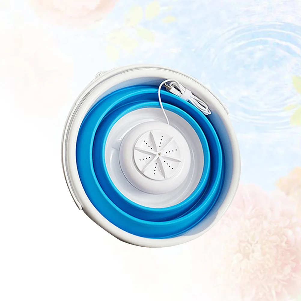 

Складная автоматическая стиральная машина Портативная Складная USB турбина стиральная машина мини шайба Электрический ролик для