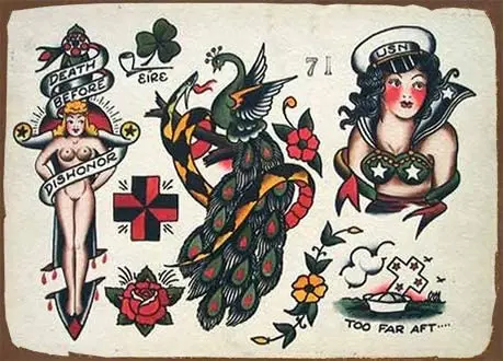 Оригинальный Сейлор Джерри Pin Ups металлическая реклама настенный знак жестяной