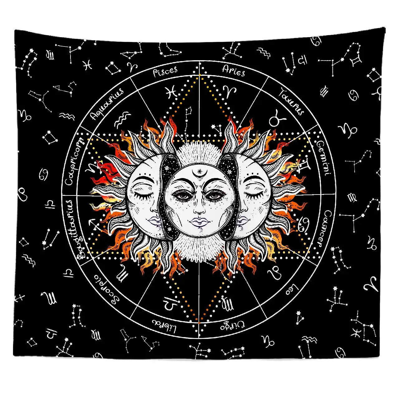 Original Design Hand Drawing Art Print Tapestry Wall Hanging