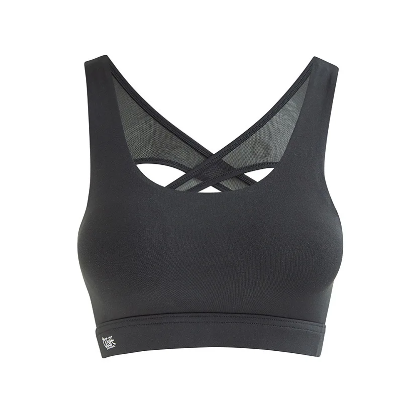 Sexy Sheer Criss Running Sport Bra Top Woman Gather Bodybuilding Underwear Vest Type Yoga Bras Sports Wear Fitness For Women Gym | Спорт и
