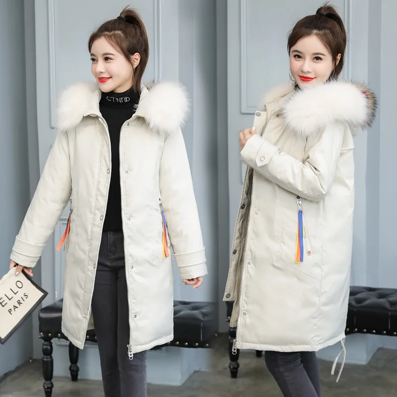 Женская длинная парка с меховым воротником в европейском и американском стиле 1903
