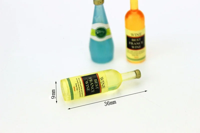 Миниатюрная мебель для кукольного домика 3 шт. бутылки вина сделай сам мини кухня