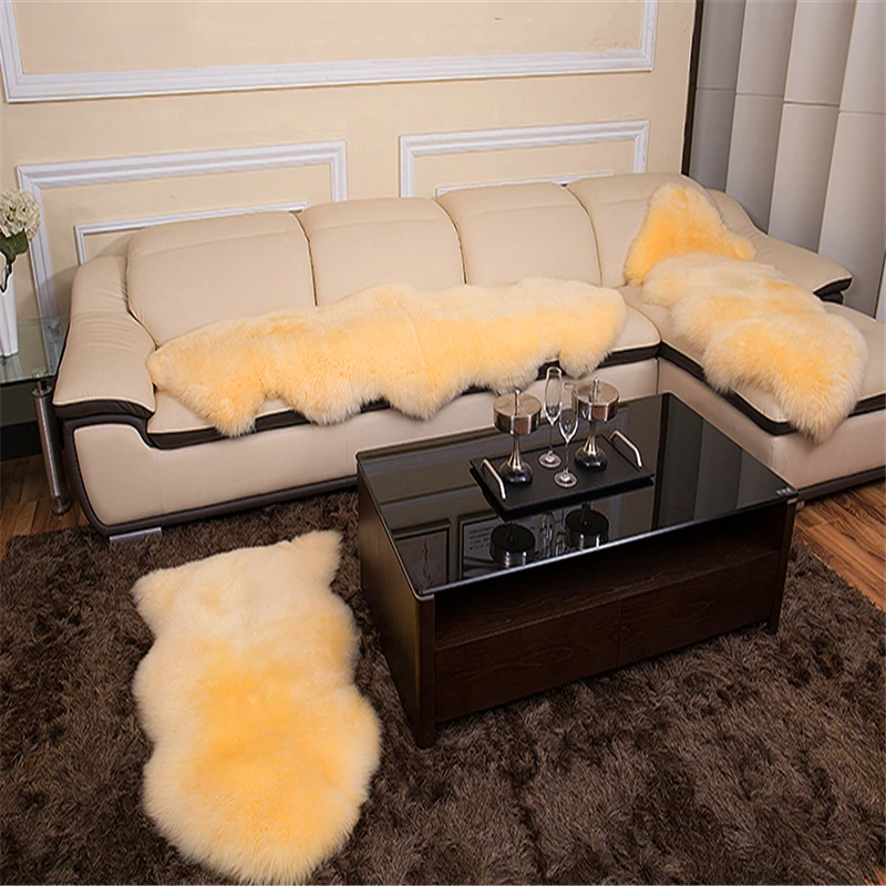 

Fluffy Rug Imitation Sheepskin Carpets For Living Room Home Decor Bedroom Kid Room Floor Mat Decoration Thicker Rugs
