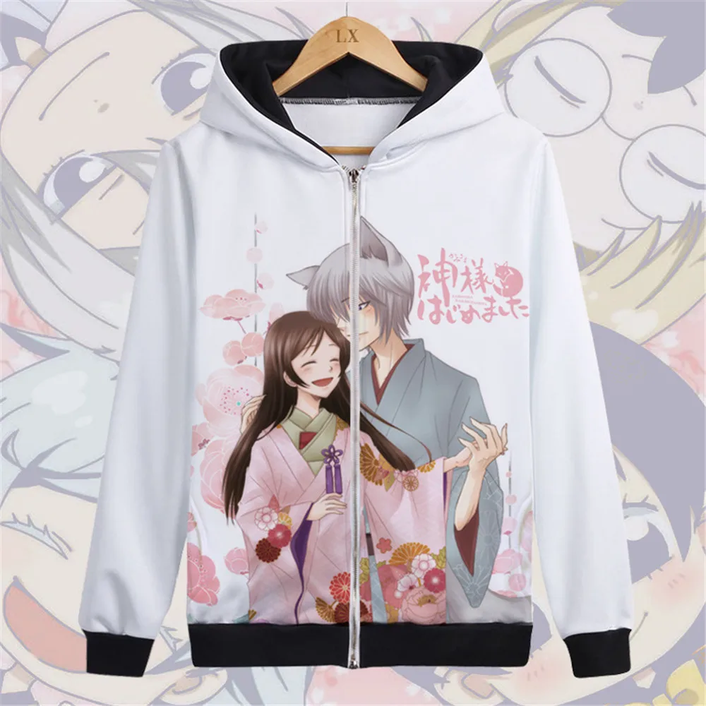 Пуловер с капюшоном Kamisama Kiss Momozono Nanami толстовка и флисовой надписью Love Tomoe Осенние
