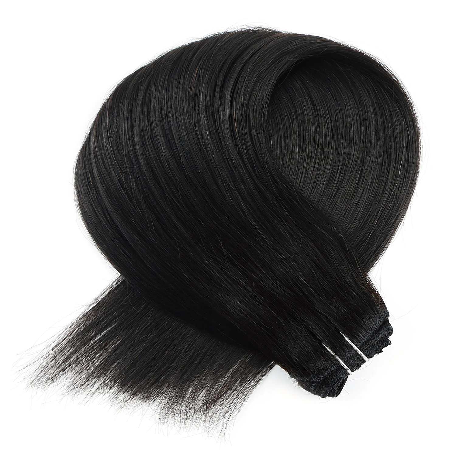 

WIT Remy Clip In On Human Hair Extensions 20" 24" 7pcs 16 Clips Double Drawn Natural Straight Clip Ins 100g 115g 125g