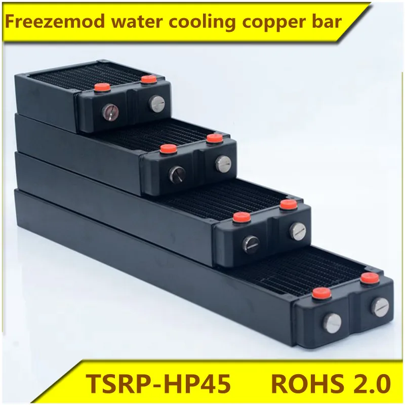 

FREEZEMOD теплоотвод с водяным охлаждением медный ряд двухслойный 45 мм толщиной TSRP-HP45 медный плавник с 5 отверстиями Сертификация ROSH
