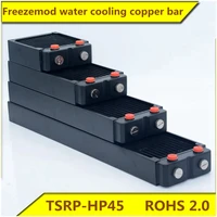 freezemod water cooled heat dissipation copper row two layer 45mm thick tsrp hp45 copper fin 5 hole rosh certification