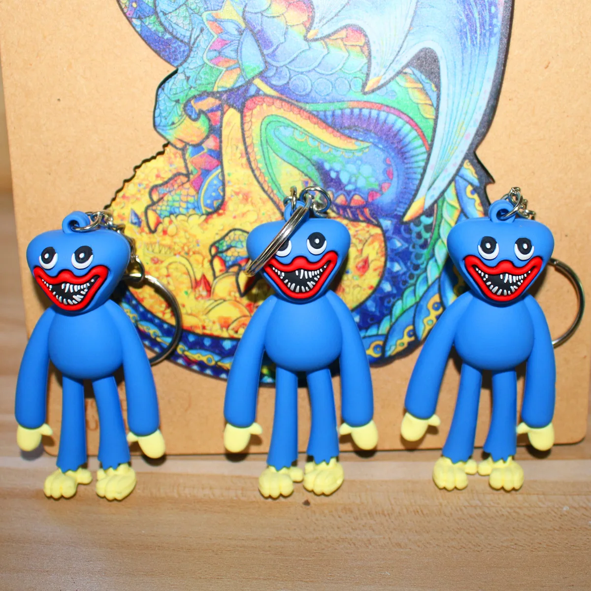 

Poppy Playtime Huggy Wuggy Game Figure PVC Keychain Bag Key Ring Ornaments Accessories Children's Toys Birthday Gifts