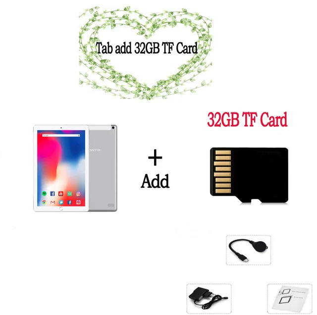 Комплект 3 10,1 дюймовый планшет, 3G/4G, четыре ядра, Android 8,0, Bluetooth, 6 Гб/128 ГБ, две sim-карты, поддержка gps, планшетный ПК - Комплект: Комплект 3
