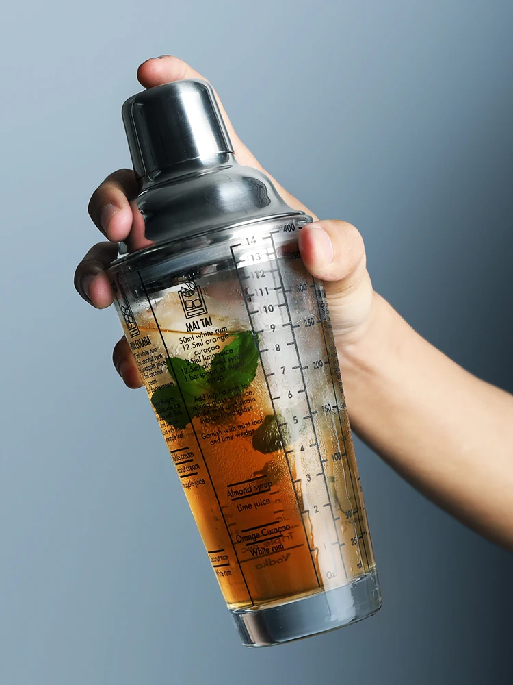 

Shaker Adjustment Milk Tea Tools Cocktail Shaker Sets Glass Wine Set Hand-Cranked Cocktail Pot Cocktail Shaker