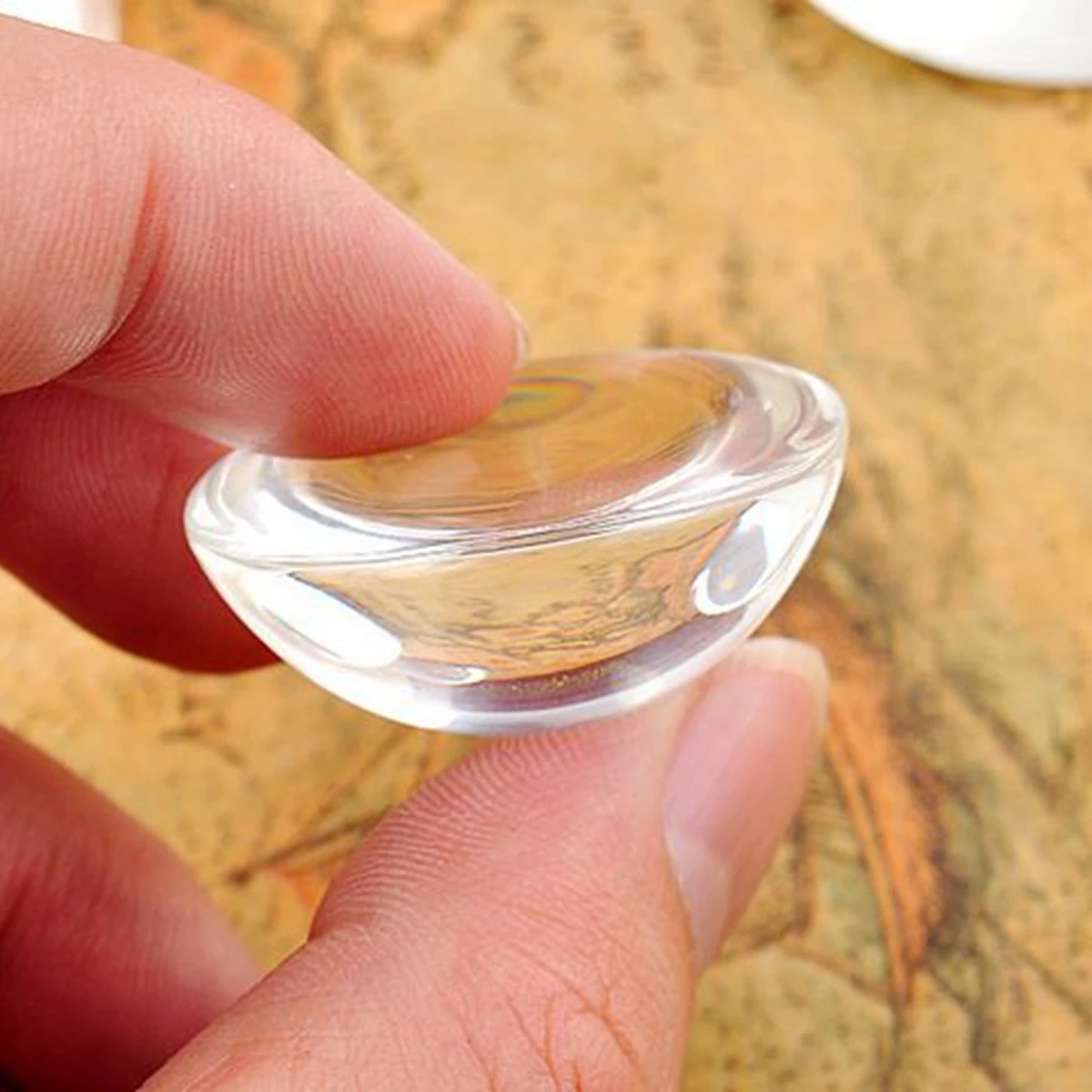 20 прозрачных плоских стеклянных полушаров кабошон 18 мм | Украшения и аксессуары