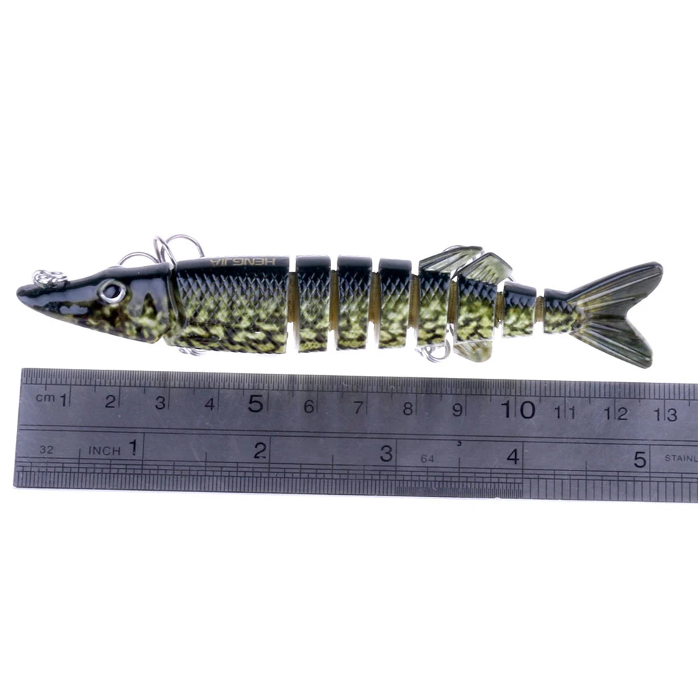 1PCS 12.7cm 20g Multi Jointed Fishing Lures 8 Segments Wobblers Crankbait Pike Artificial Hard Bait Lifelike Swimbait | Спорт и