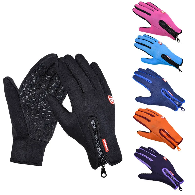 

Outdoor Sports Winter Bicycle Riding Touch Screen Gloves Waterproof Windproof Cycling Climbing Skiing Warm Full Finger Gloves