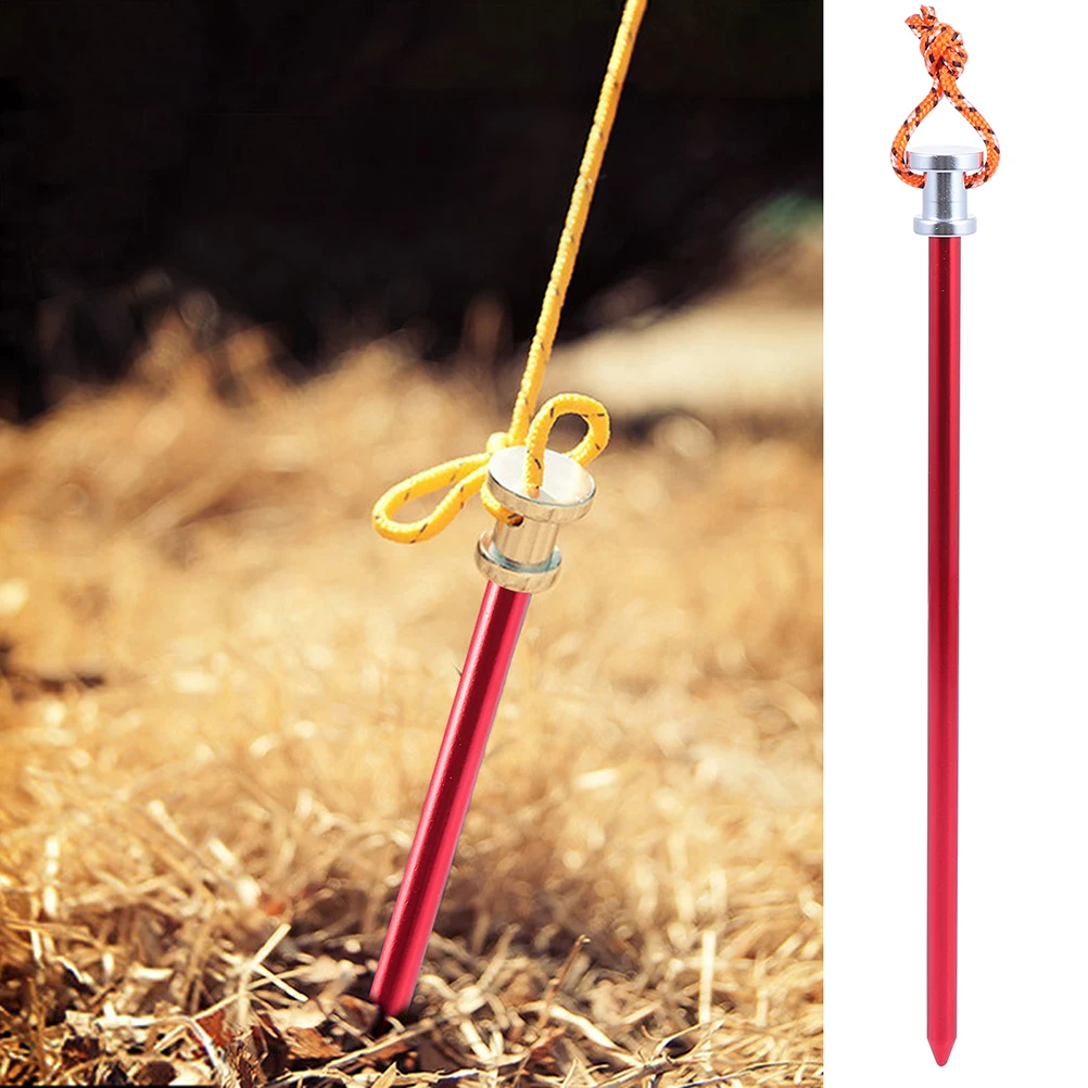 

4PCS/lot 22.5cm Outdoor Ground Nail High Strength Aluminum Alloy Camping Tent Pegs Stake Nails Outdoor Camping Tent Accessories