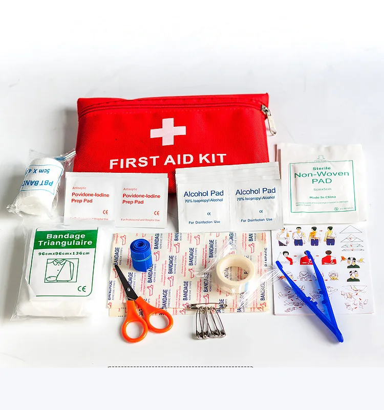 

39pcs Portable Travel First Aid Kits For Home Outdoor Sports Emergency Kit Emergency Medical EVA Bag Emergency Blanket