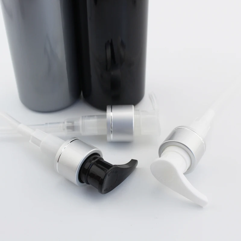 Высокое качество ПЭТ косметическая бутылка с серебряным лосьоном насос пустой