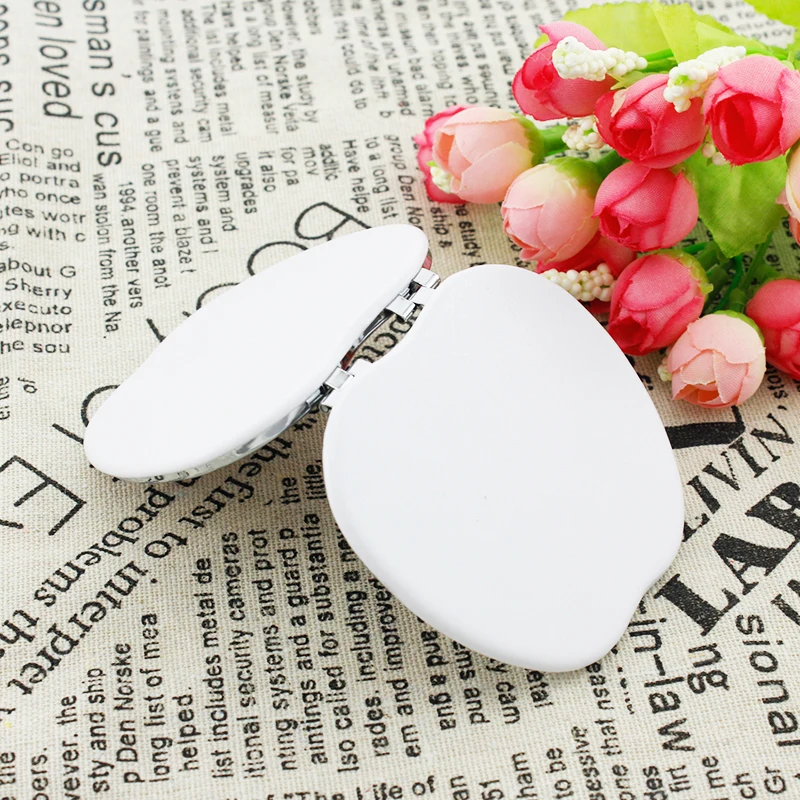 JWEIJIAO Butterfly and flowers Folding Apple Shaped makeup mirrors ice fire classic colorful charm Hand Mirror FQ291 | Красота и
